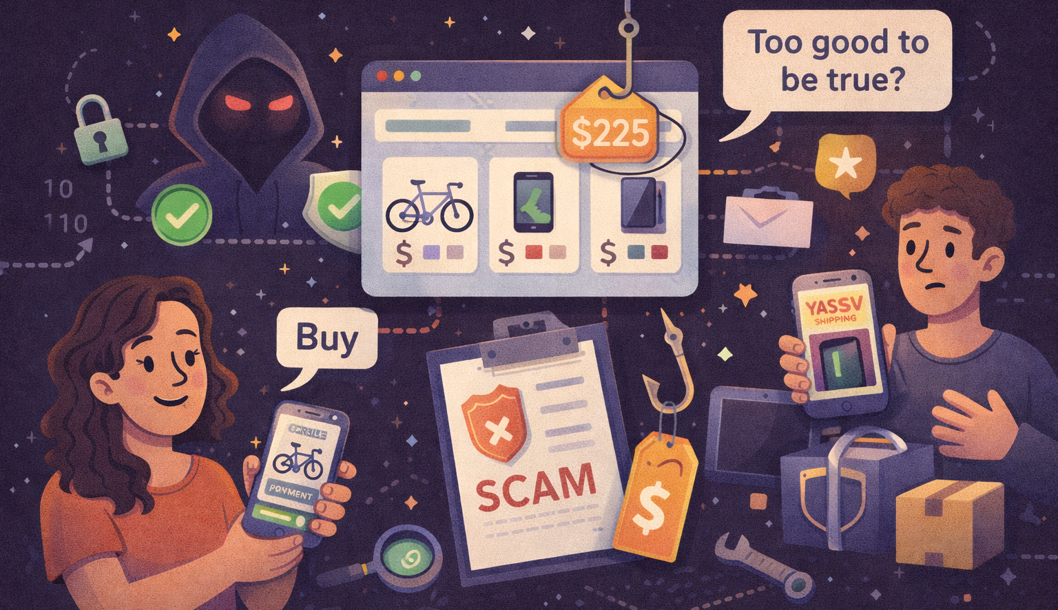 Cover Image for Shopping Safely on Facebook Marketplace and Other Online Local Marketplaces